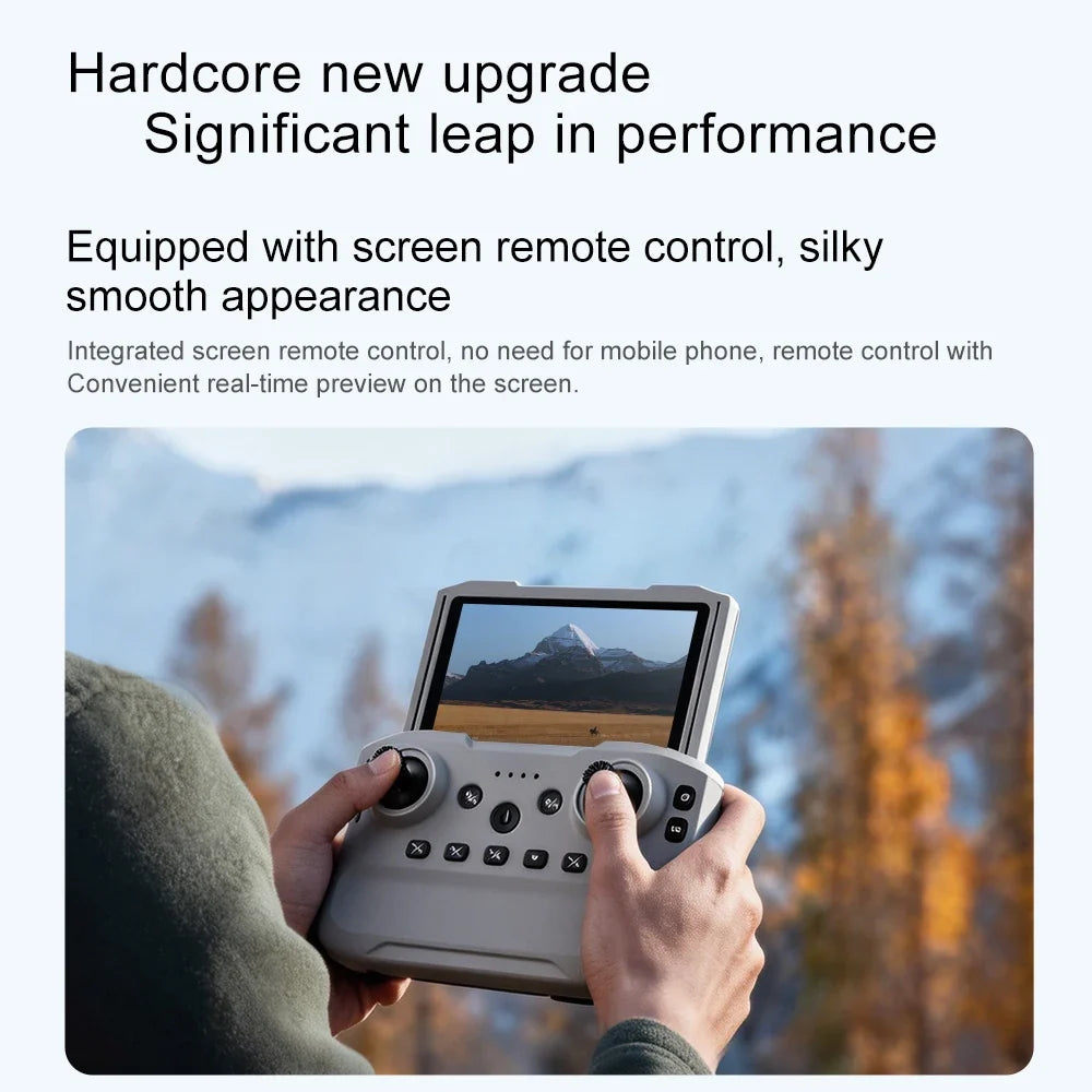 Lenovo M5 Foldable Drone 4K 8K HD Camera 4.3 Inch Screen Remote Brushless Motor Long Endurance RC Quadcopter Aerial Photography