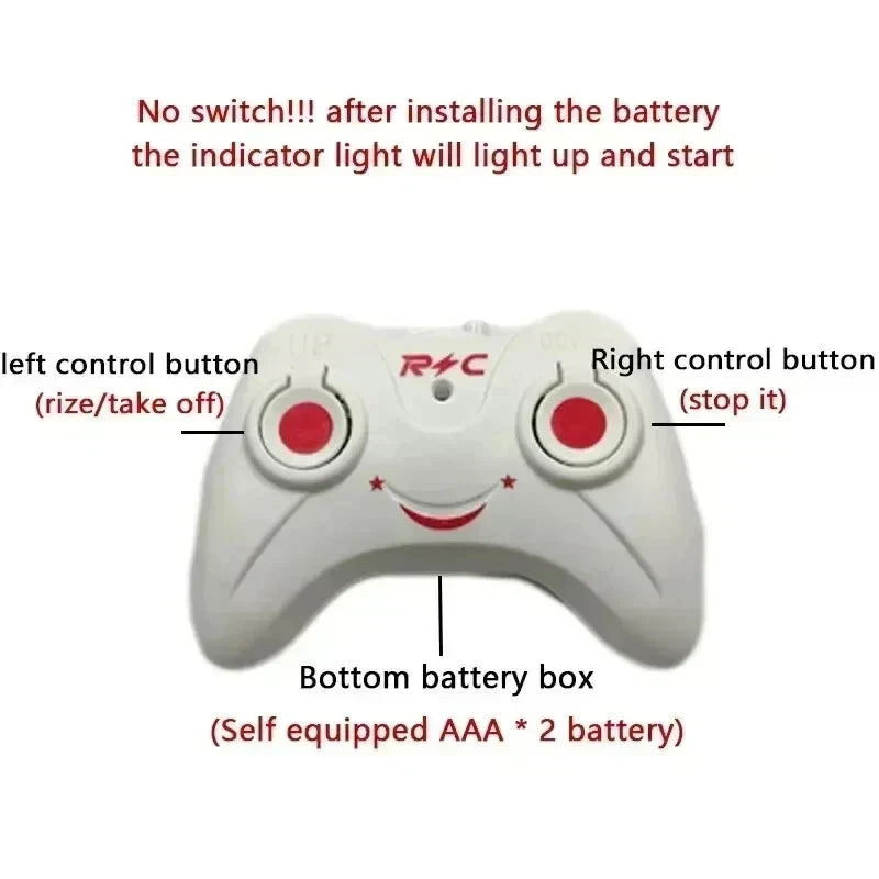 Mini Induction Hover Drone Rechargeable Flying Helicopter Safe Fall-Resistant Toy Gift for Children