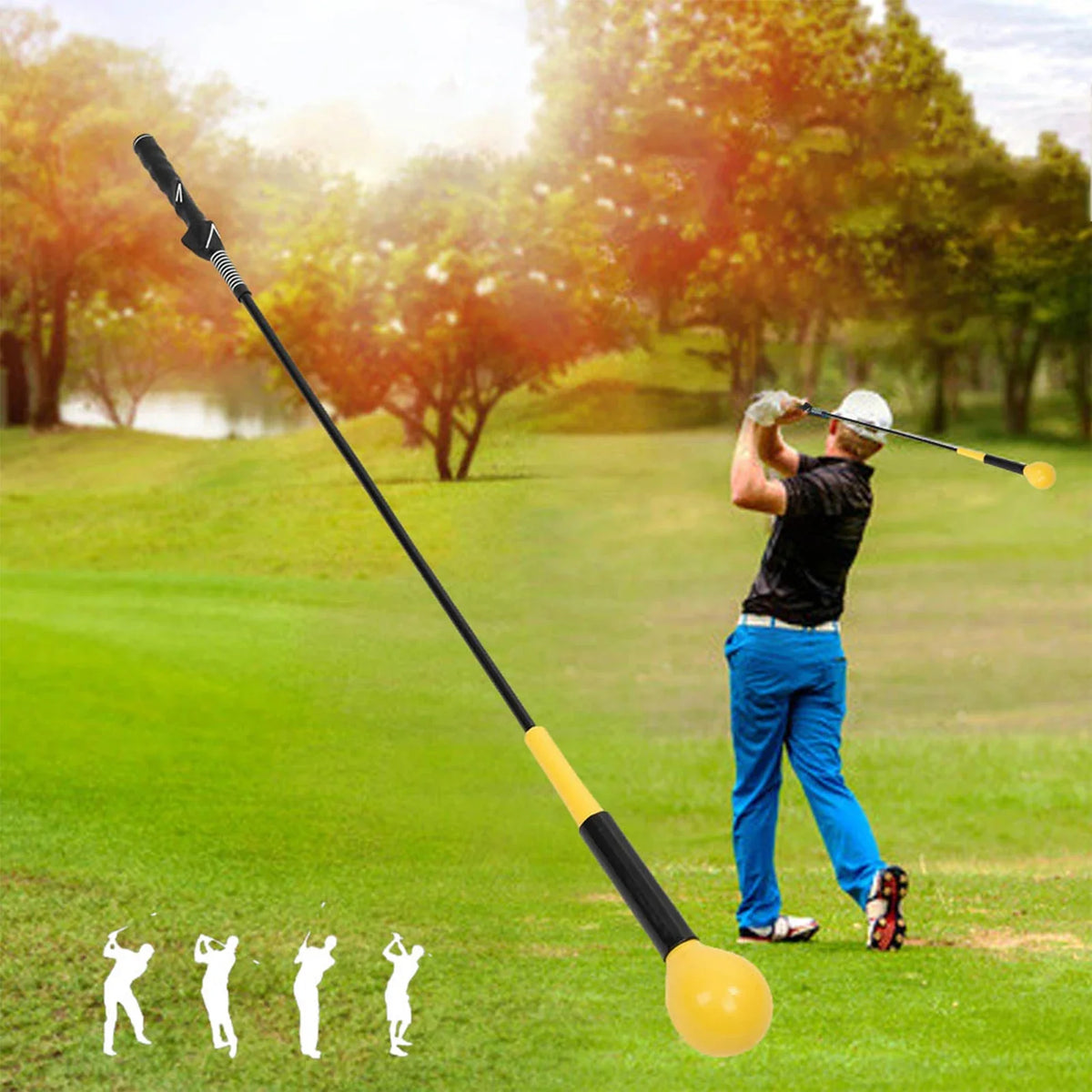Golf Swing Trainer Golf Training Aid Swing Trainer Practice Tool Training Equipment for Strength and Tempo Tempo Swing Trainer