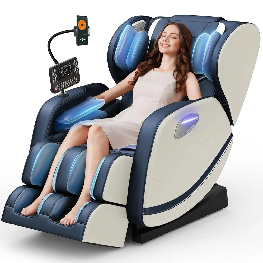 Track Massage Chair Full Body, Zero Gravity Recliner | 12 Fix Rollers, 8 Airbags, 15 Auto Programs, Foot, Custom