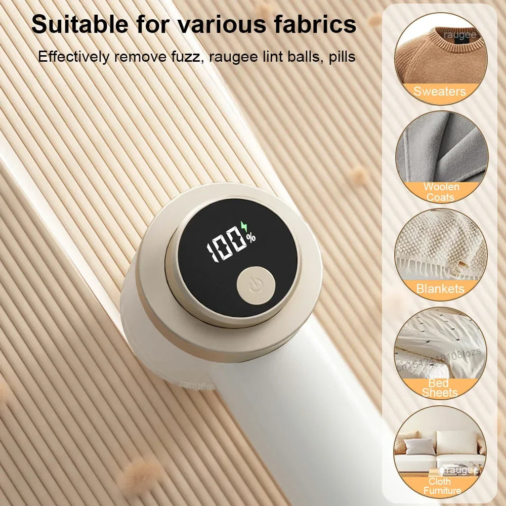 Lint Remover for Clothing USB Rechargeable Electric Pellet Fluff Remover Portable Sweater Hair Ball Lint Trimmer Fabric Shaver