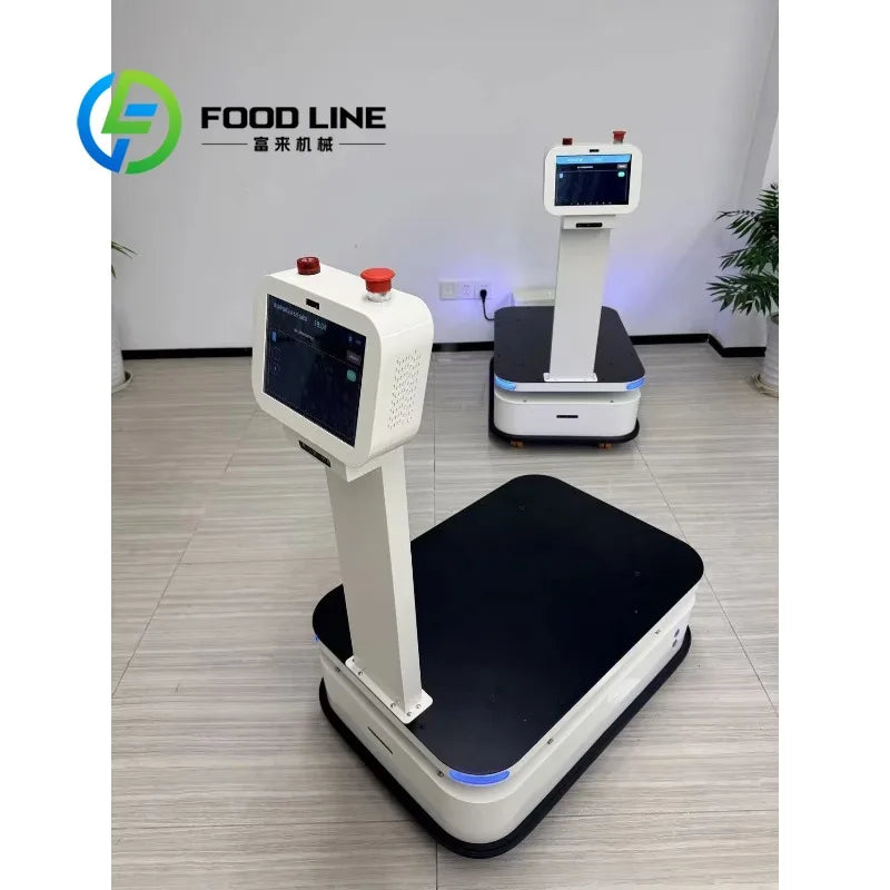 AGV Delivery Robot Low Height Frame Design Guided Delivery Vehicle Suitable For Transporting Low-Placed Pallets Inside Storage