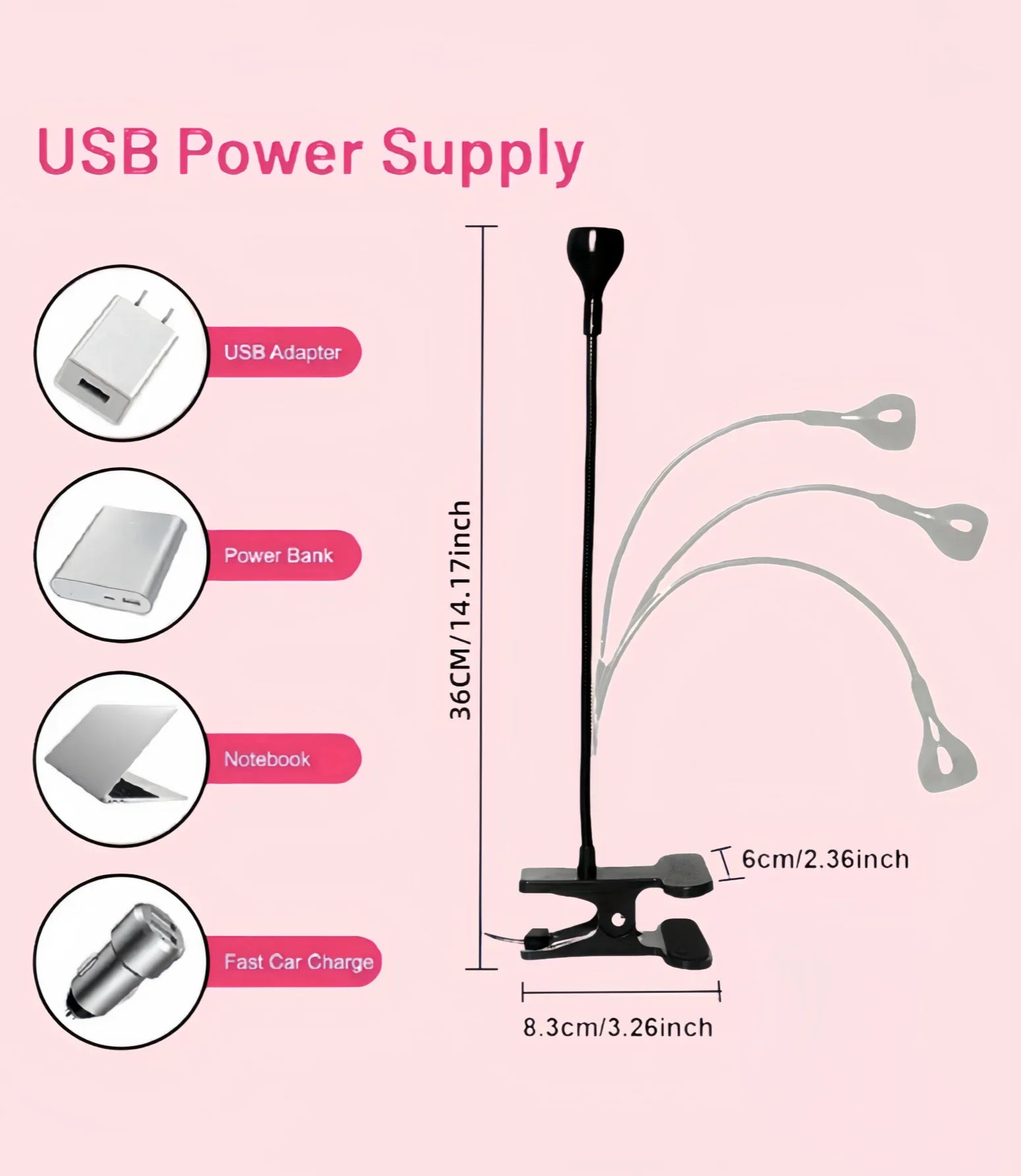 UV Nail Lamp, Foot Switch LED Linear Lamp, Gooseneck Flash Curing Lamp, Nail Drying Lamp with Desktop Clamp