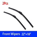 For Ford Fiesta 5 MK5 Hatchback 2003-2008 Car Wiper U-type Soft Rubber Boneless Wiper HD Quiet Durable Automotive Wiper 22"+16"