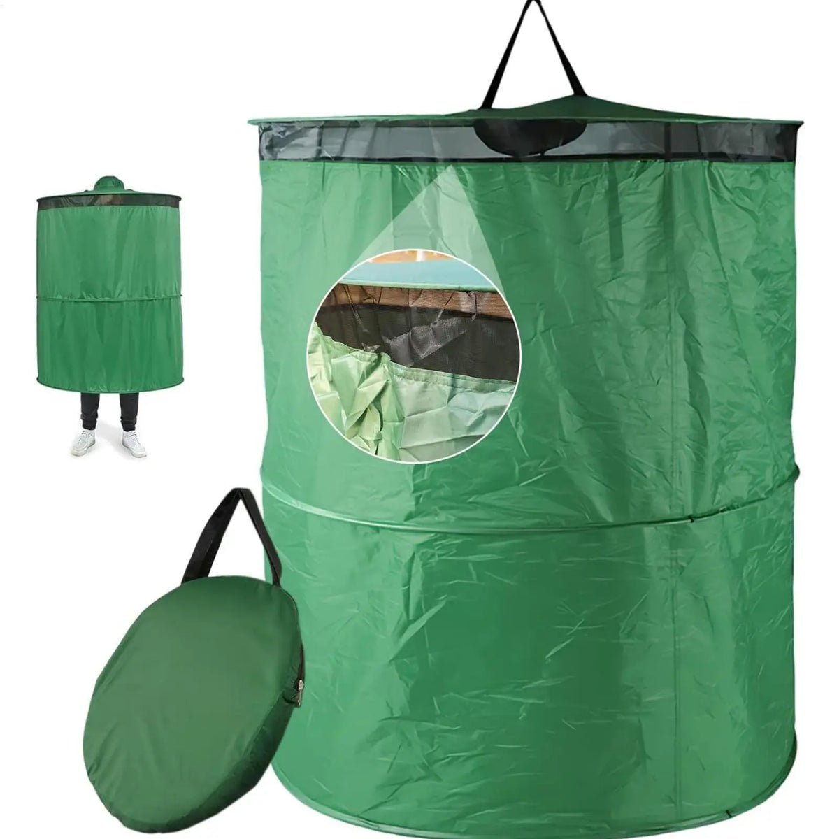 Camping Toilet Tent Portable Compact Foldable Privacy Shelter with Carry Bag for Changing Dressing Beach Camp Travel Recreation