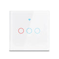 Wifi Smart Light Switch EU 1/2/3Gang Touch Light Switch No Neutral Wire Wall Light Switches Works with Tuya Smart Life App Alexa