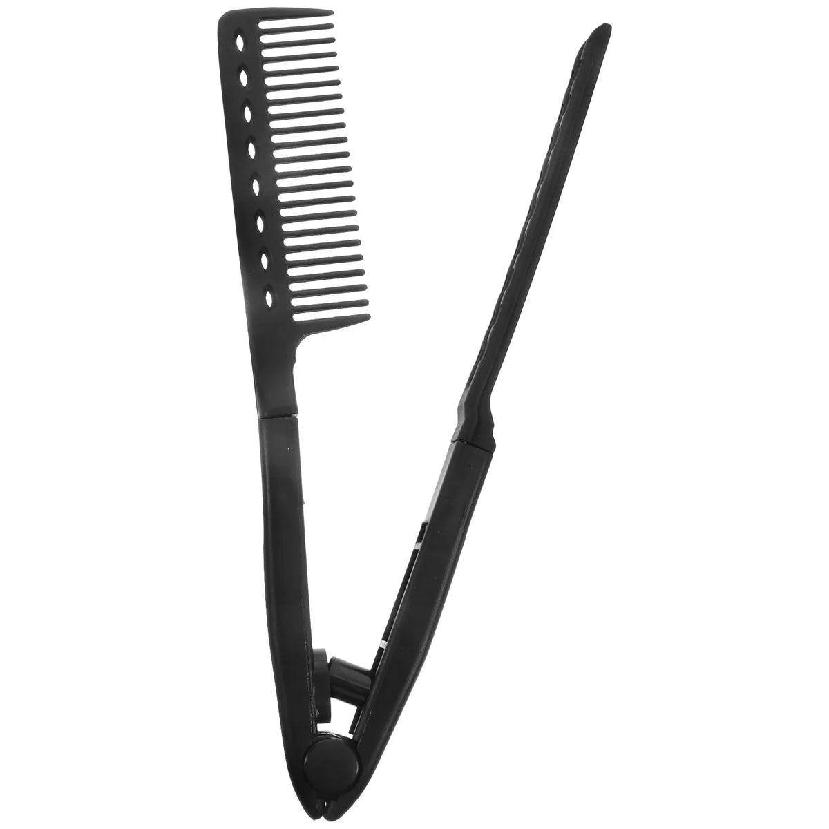 Foldable V Shaped Straightening Comb Hair Straightener Comb for Salon Lightweight Durable Salon Hair Straightener Combs
