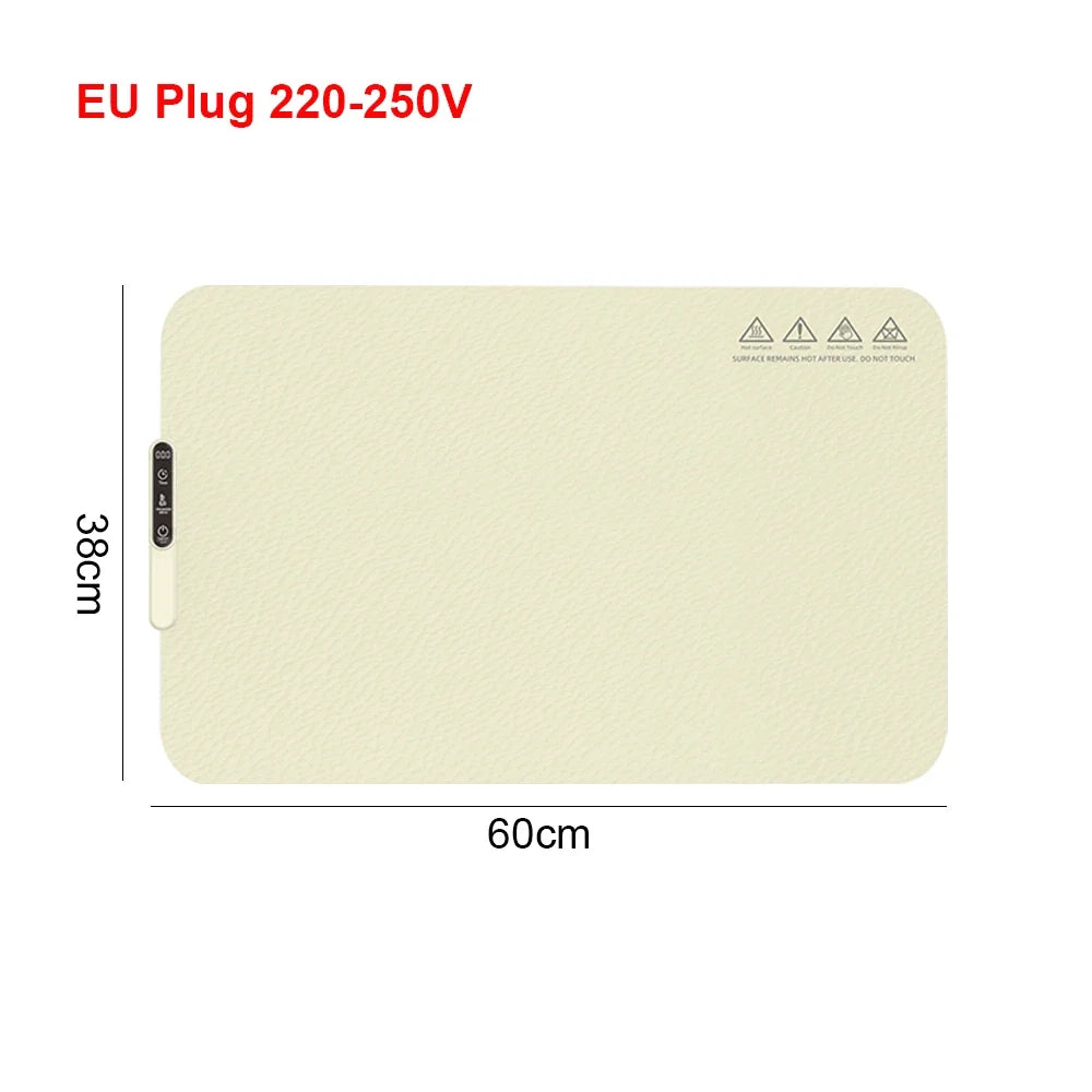 Electric Warming Tray Foldable Silicone Warming Mat Fast Heating Keep Food Hot Constant Mat Food Warming Tray 6 Temp Setting