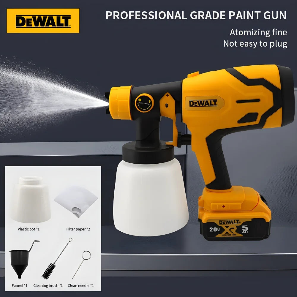 Dewalt Electric Spray Gun Brushless800ml Capacity Uniformly Sprays Water Mist Or Paint Powerful And Even Application 20V Battery