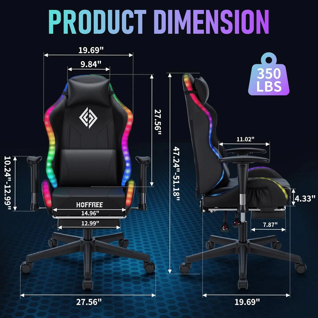 #led Gaming Chair for Kids Reclining Gaming Chairs for Teens 8-15