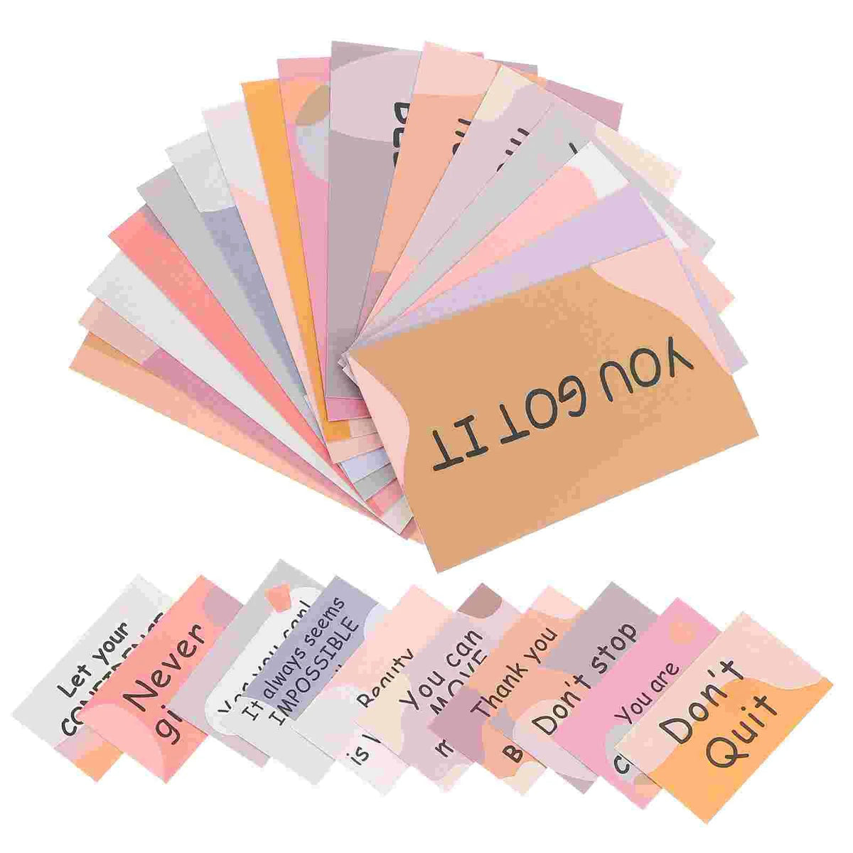 30Pcs Motivational Cards Small Encouragement Cards Colorful Motivational Cards English Words Cards Inspirational Quote Cards