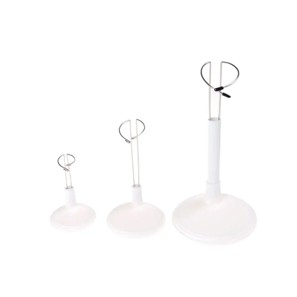Doll Bracket White Black 15/20/25/35/45CM Adjustable Metal Stand Holder Toy Store Display Support Accessories Toy Store Display
