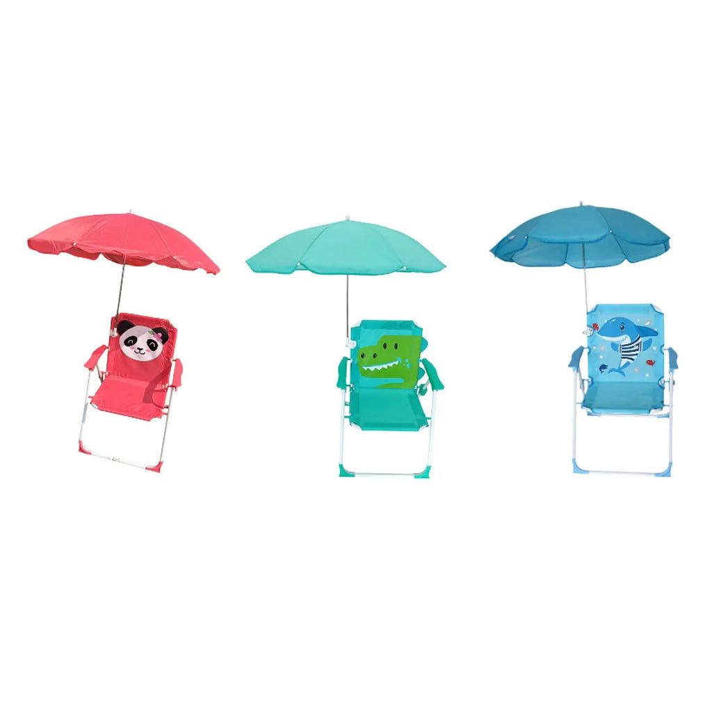 Child Folding Beach Chair with Umbrella Camping Chair for Sun Kids Fishing