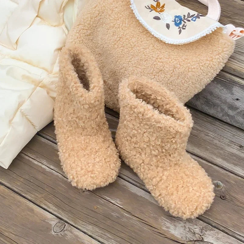 Girls Winter Thermal Boots – Furry Warm Ankle Boots