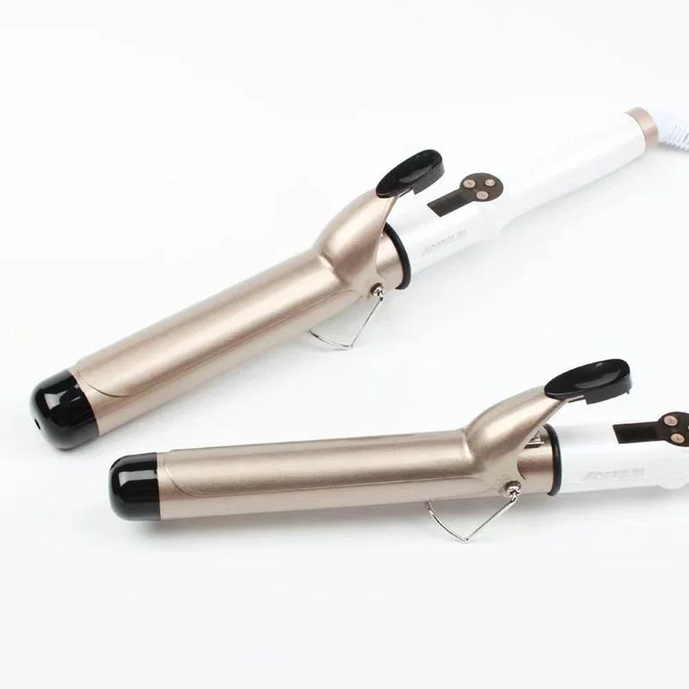 Electric Professional Ceramic Hair Curler LED Curling Iron Roller Curls Wand Waver Hair Straightener Styling Tool 9mm-38mm