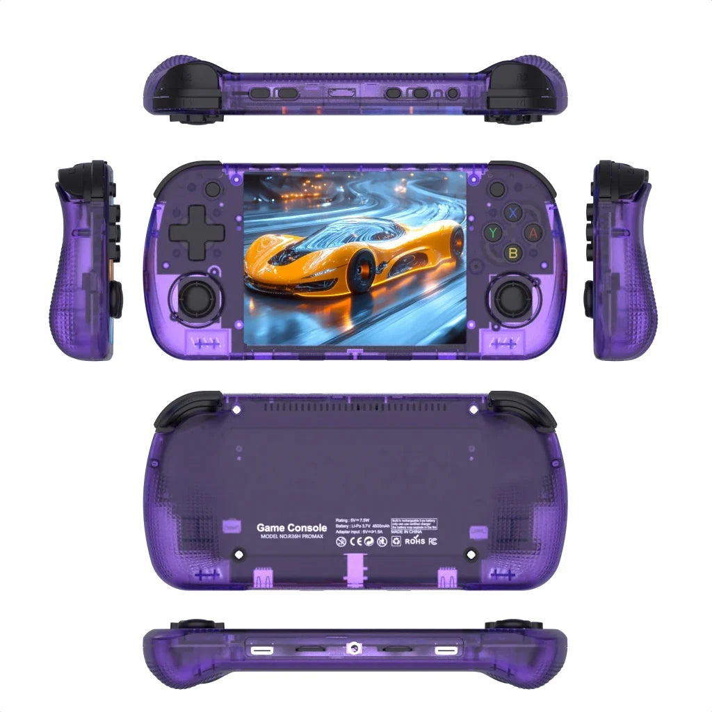 BOYHOM R36H PRO Retro Handheld Video Game Console Linux System 4.2 Inch IPS Screen R36HPROMAX Portable Pocket Video Player 64GB