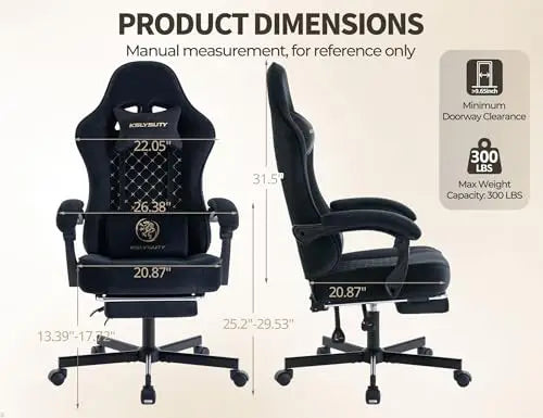 （Local US Inventory）Ergonomic Gaming Chair for Adults High Back Office Desk Chair with Massage ket Spring Cushion Footrest Lumba
