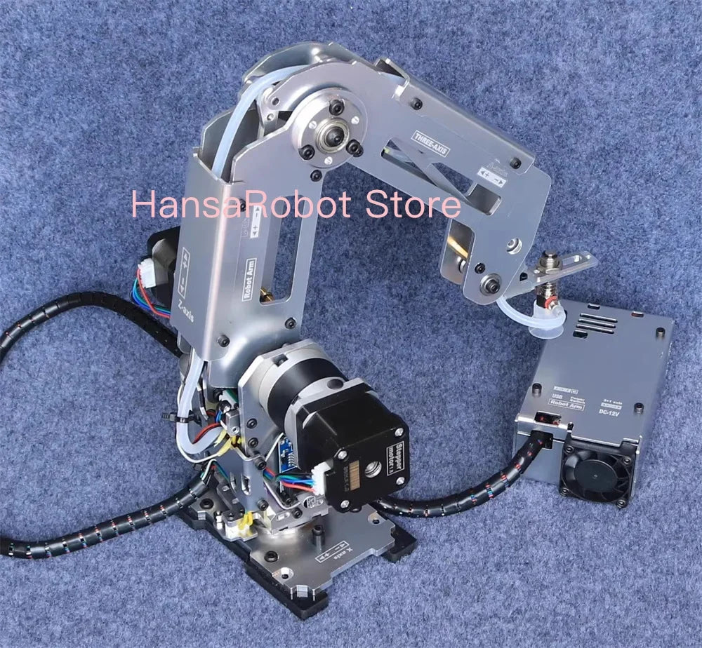 Big Load Arduino 4 DOF Robotic Arm Mechanical Claw Manipulator with Stepper Motor Gripper Suction Cups Industrial Model DIY Part