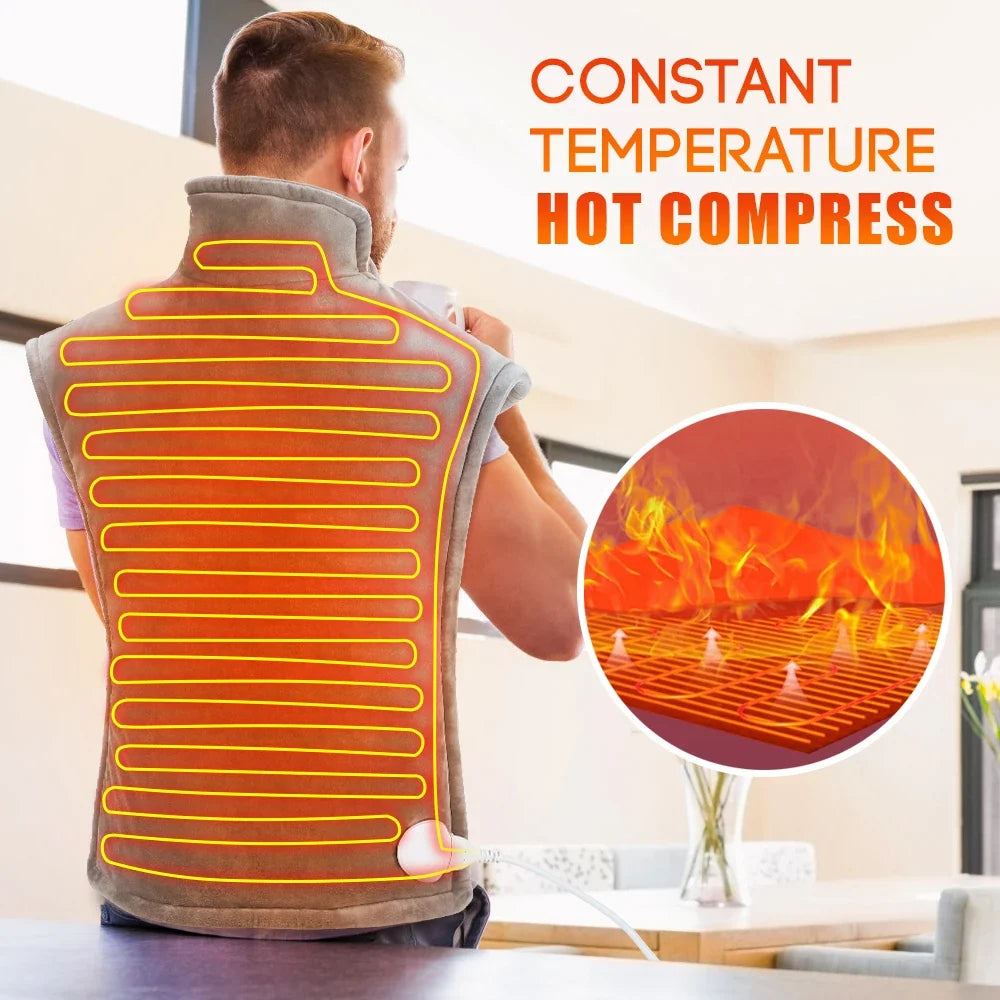 Electric Heating Pad Home Office Use Winter Thermal Blanket Warmer Electro Sheet Pad for Shoulder Neck Sofa Bed Heated Shawl