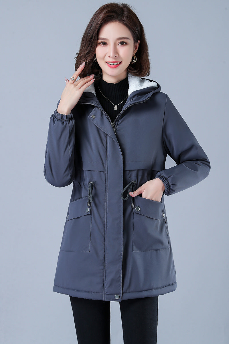 Women's Winter Puffer Coat, Warm Cotton Hooded Casual Parka
