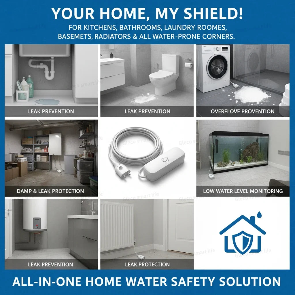 ZigBee Water Sensor Leakage Alarm Flood Leak Detector Smart Home Automation Security Protection Monitor For Tuya Smart Life Z2M