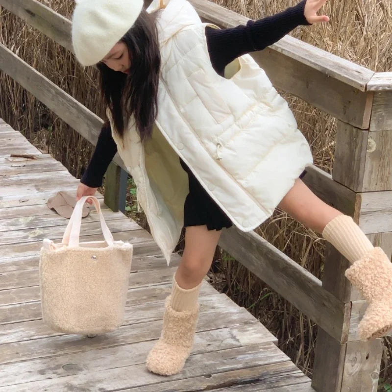 Girls Winter Thermal Boots – Furry Warm Ankle Boots