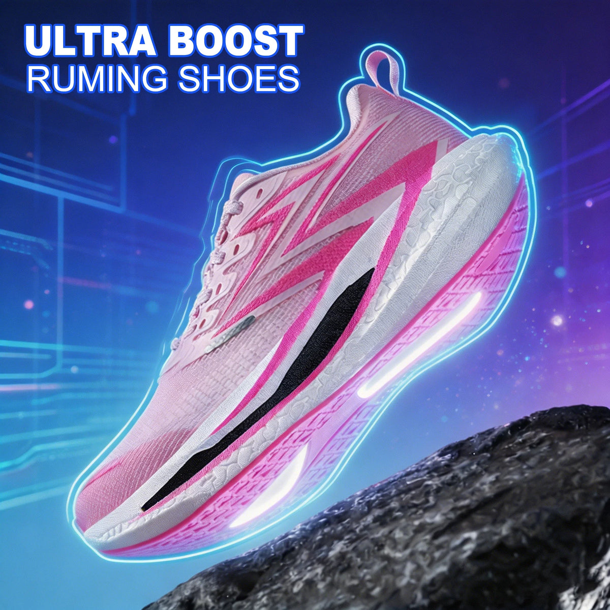 Men Running Shoes Carbon Board Marathon Speciality Sports Breathable Lightweight Women's Comfortable Athletic Sneakers