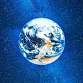USB Ceiling Moon Earth Projection Atmosphere Light Starry Sky Lamp Night Light Romantic Bedroom Decoration Galaxy Projector