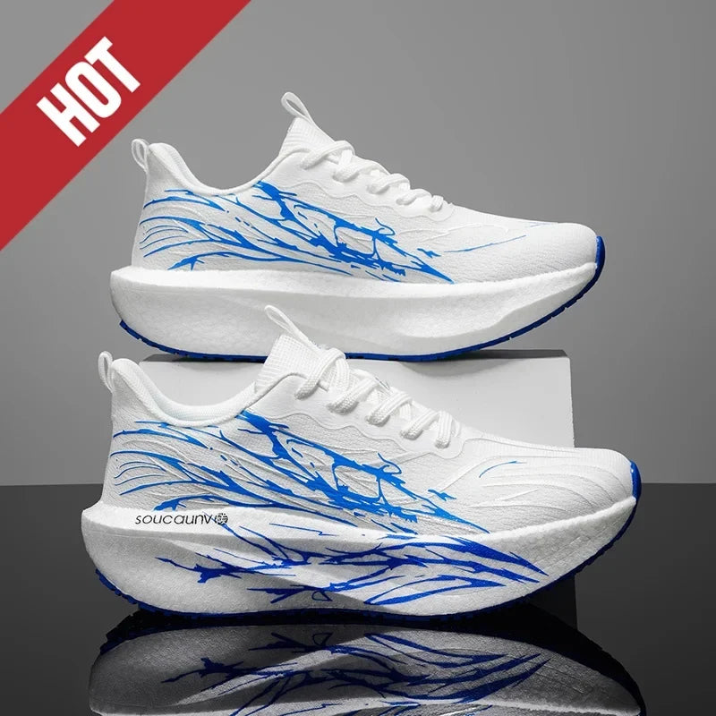 Running Shoes Carbon Board Speciality Marathon Men Sports Breathable Lightweight Women's Comfortable Athletic Nonskid Sneakers