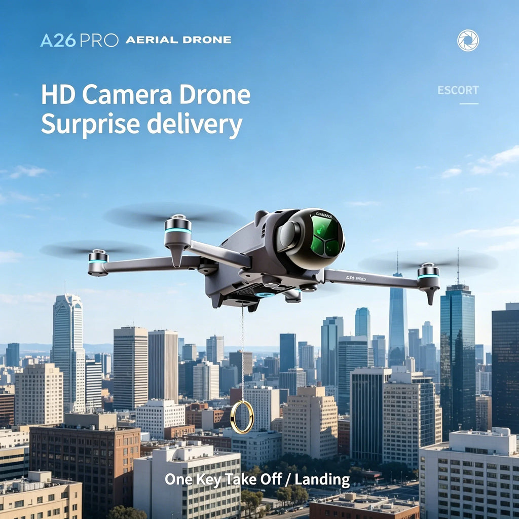 Lenovo A26 Pro FPV HD Drone  4K Triple Camera Brushless Motor Obstacle Avoidance Foldable RC Quadcopter Drone for Adults Kids