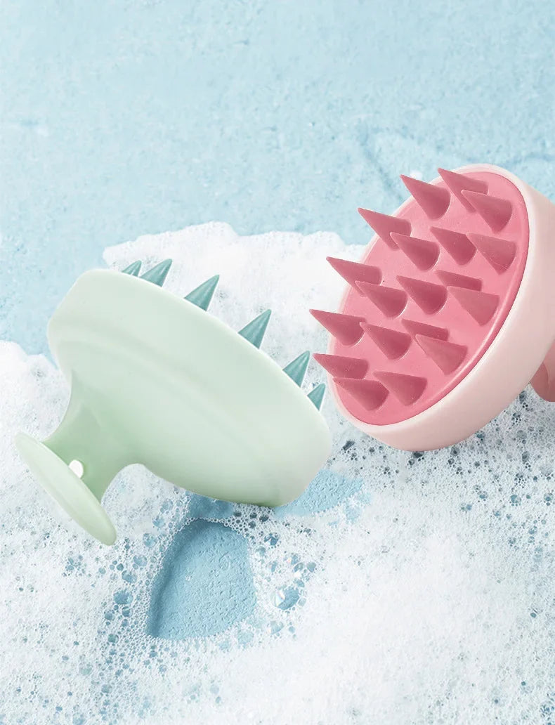 Silicone Shampoo Scalp Hair Massager Head Body Scalp Massage Brush Shampoo Massage Comb Massage Scalp Acupuncture Point