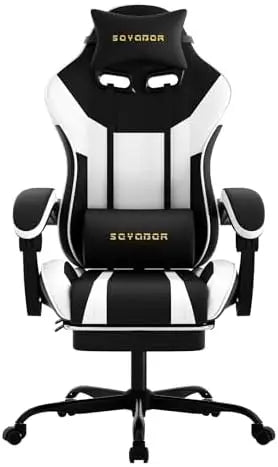 （Local US Inventory）Ergonomic Gaming Chair,A tile 3-in-1 Video Game Chair for Work, Study, and Gaming,Features an Adjustable Bac