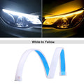 1Pc 12V LED DRL Car Running Light Flexible Waterproof Strip Auto Headlights White Turn Signal Brake Flow Lights Auto Parts