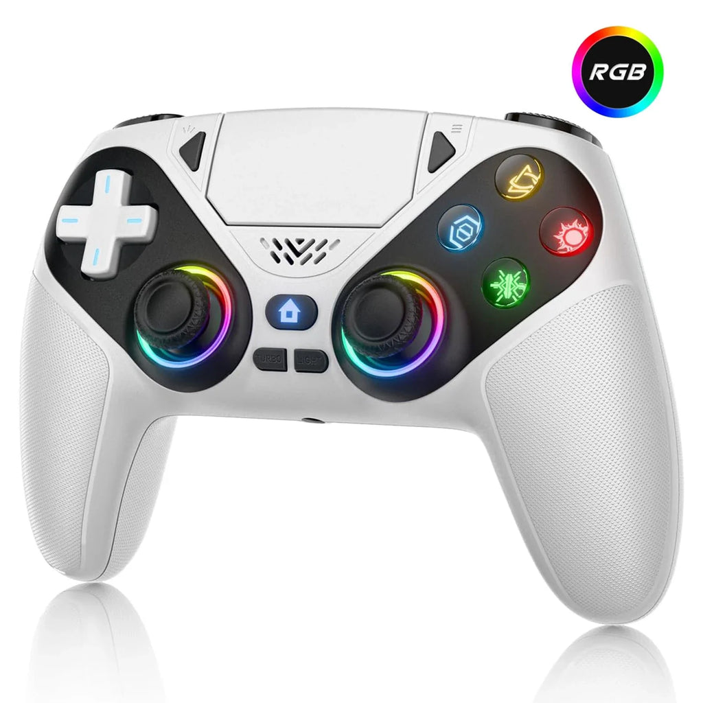 Controller for Playstation 5/PS5/PS5 Pro/Slim/PC,Wireless Gamepads RGB Joystick Turbo/Marco Program Dual Vibrate Game Controle
