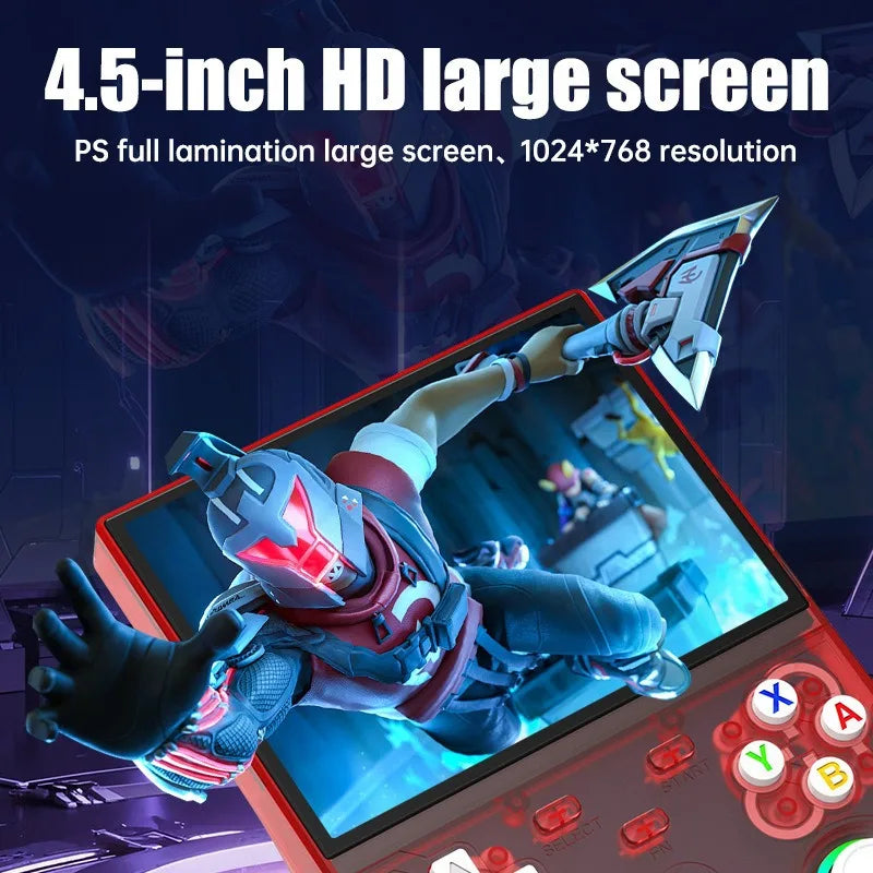 R36 Ultra X Retro Handheld Game Player WiFi Open Source Linux System 4.5" IPS Screen Hall Effect Emulator Wireless Gamepad Gift