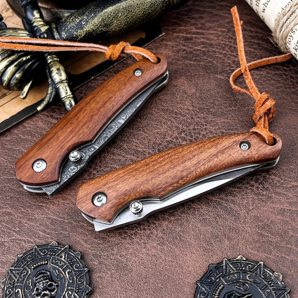 High-Quality Folding Knife for Everyday Use, Outdoor Camping, On-the-Go—Survival, Hiking, Cutting, and Adventure Tool—Great Gift