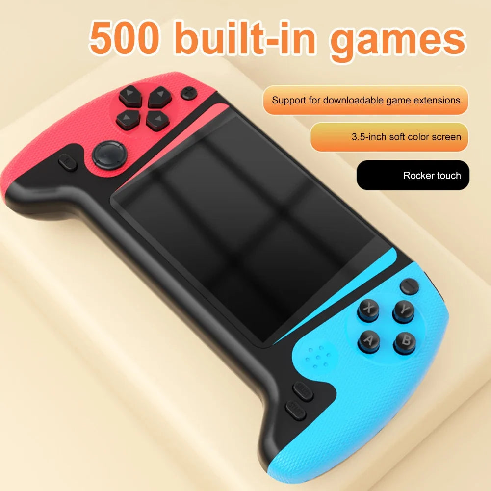 Retro Handheld Game Console 3.5inch LCD Screen Built-in 500 Games Gaming Console 1200mAh Nostalgic Game Console for Kids Adults