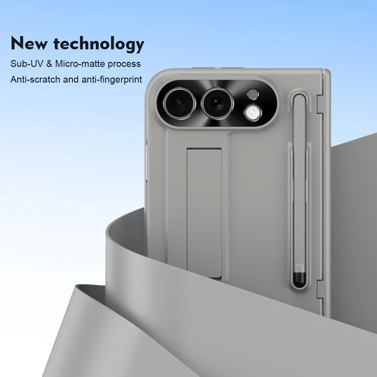 iPhone Duo Fold Bracket Phone Case With S Pen Hinge Protection Flim Glass Screen