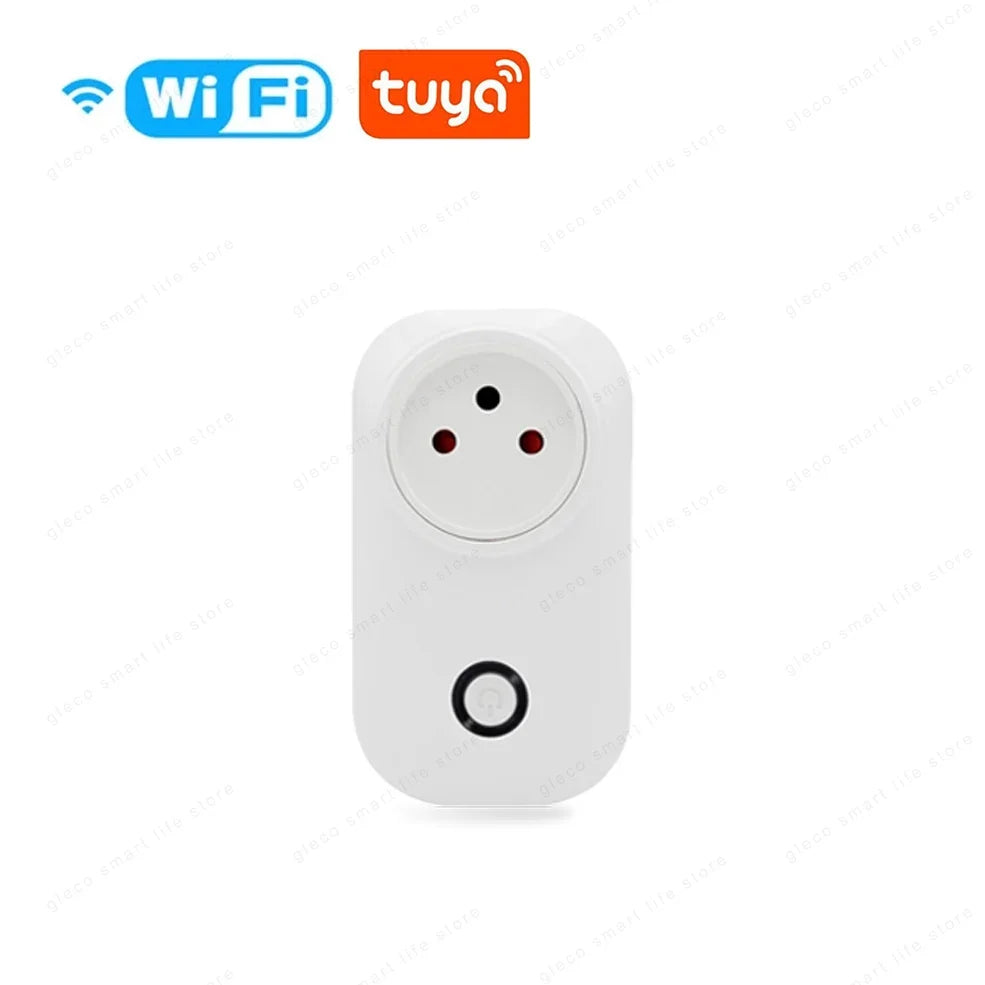16A Israel Plug Tuya Smart Wifi Power Plug Wireless Socket Outlet Work with Alexa Google Home Assistant Smart Life APP