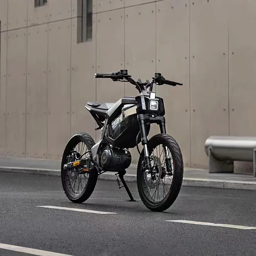 17" urban e-bike e-scooter 50km/h CITY  electric bicycle mid-motor mobility excursions Soft tail electric motorcycle smart ebike