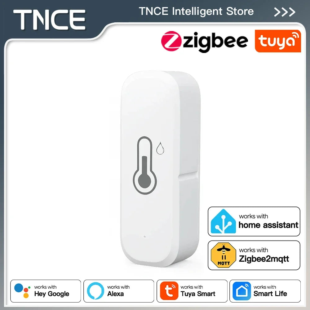 TNCE Tuya sensor temperature Humidity wifi or zigbee, Indoor Thermometer Hygrometer Monitor, smart life voice alexa google home