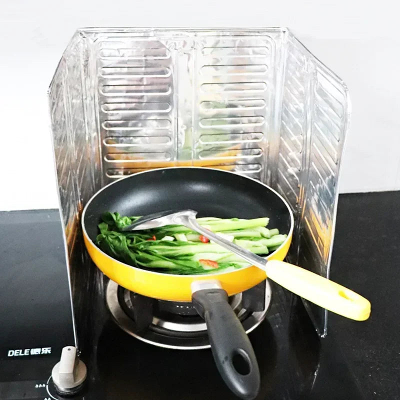 1 Pcs Kitchen Supplies Stove Oil-Proof Splash Guard Board Article Removable Cooking Frying Oil Gas Kitchenware Accessories Tools