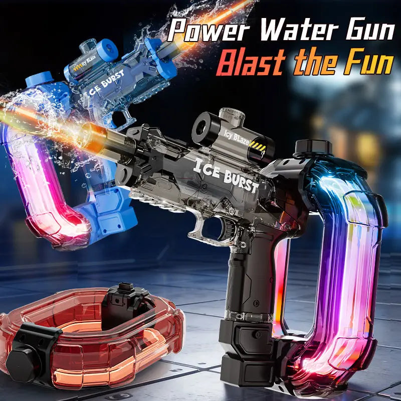 Simulated Firing Electric Water Guns for Adults Powerful Shooting Children Automatic Water Blasters Summer Outdoor Toys for Kids