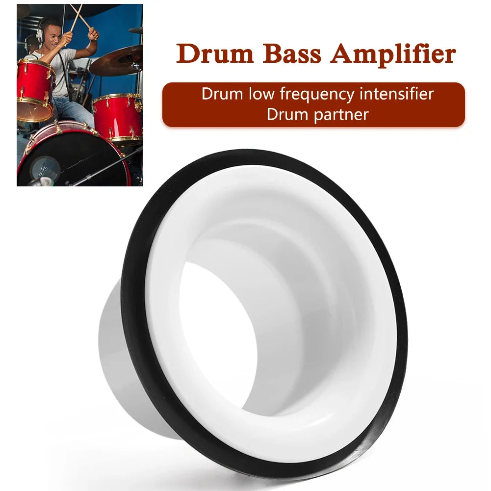 1/2PCS Bass Drum Enhancer Port Insert Enhancement Hole Drum Bottom Microphone Bass Voice Amplifier Kick Booster Drum Accessories