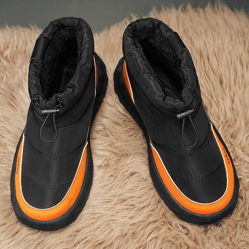Men's Winter Velvet Ankle Boots, Warm Stylish Winter Shoes