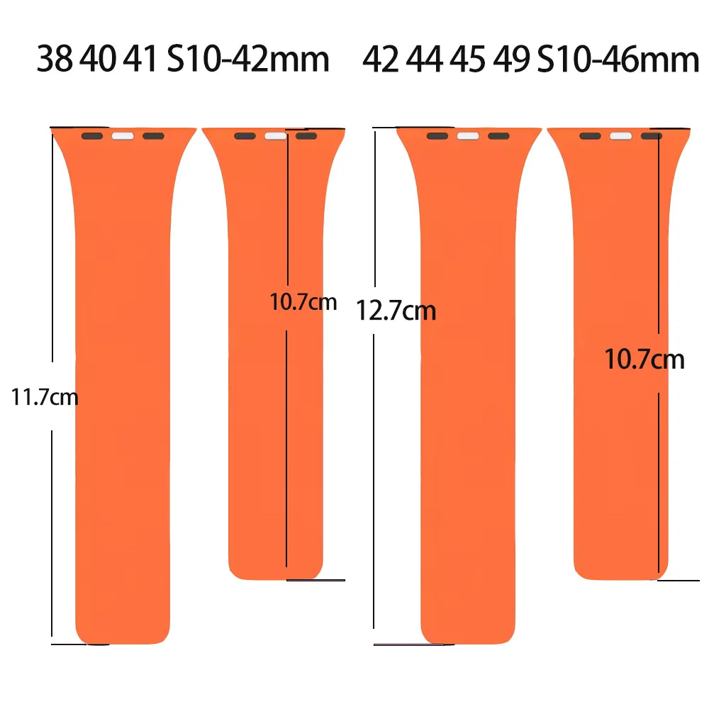 Silicone Magnetic Strap for Apple watch Bands 44mm 40mm 41mm 42mm 46mm 45mm 49mm correa iWatch Series 11 10 SE3 9 8 7 6 Ultra3 2
