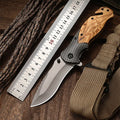 Outdoor stainless steel folding knife, fruit knife, multi-purpose small knife, portable, high hardness, camping survival knife