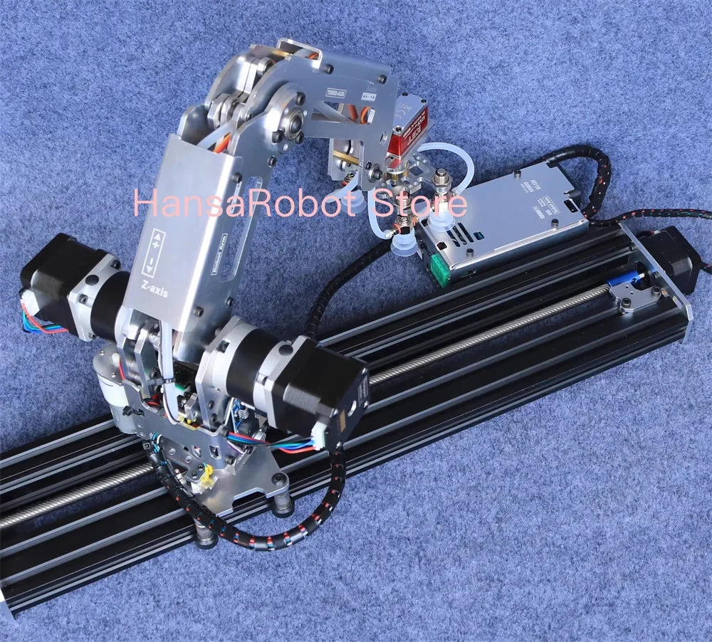 Big Load Arduino 4 DOF Robotic Arm Mechanical Claw Manipulator with Stepper Motor Gripper Suction Cups Industrial Model DIY Part