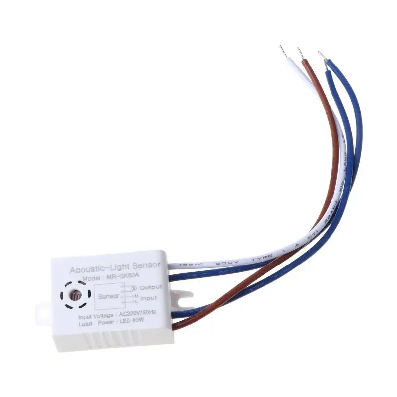 1PC Light Sensor Switch Detector Sound Voice Sensor Intelligent Auto on Off Smart Home Control for Corridor Bath Warehouse