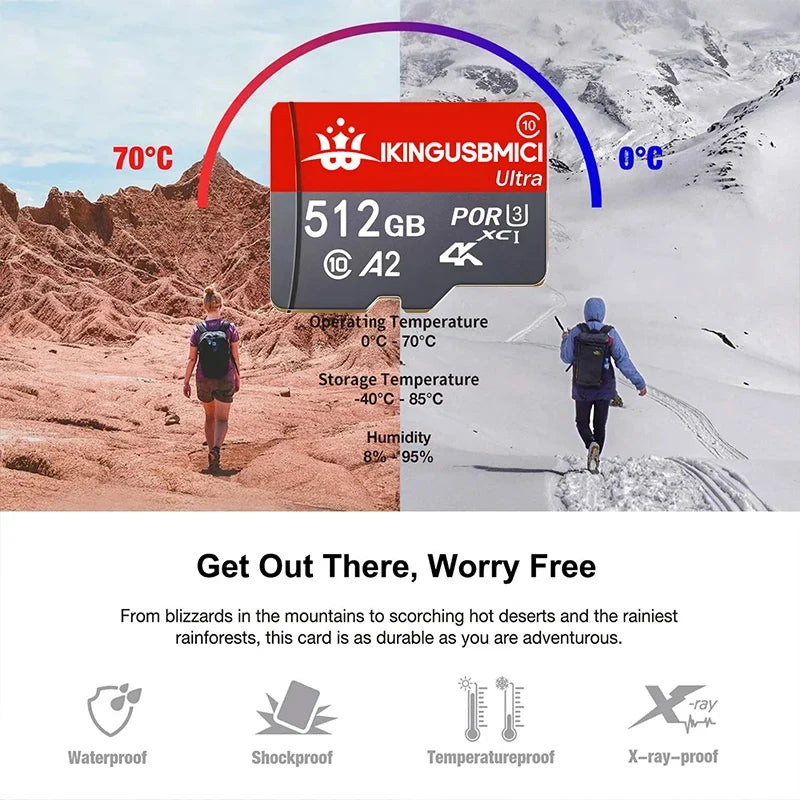 for Action Camera Memory Card for Portable Speaker Micro Memory Card SD Cards TF Cards Flash Card 64GB/32GB/16GB/512GB/256GB